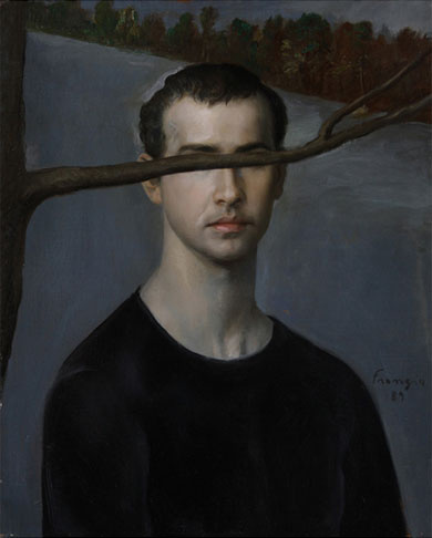 Self-portrait by Lino Frongia, painted in 1989. Self-portrait by Lino Frongia, painted in 1989.