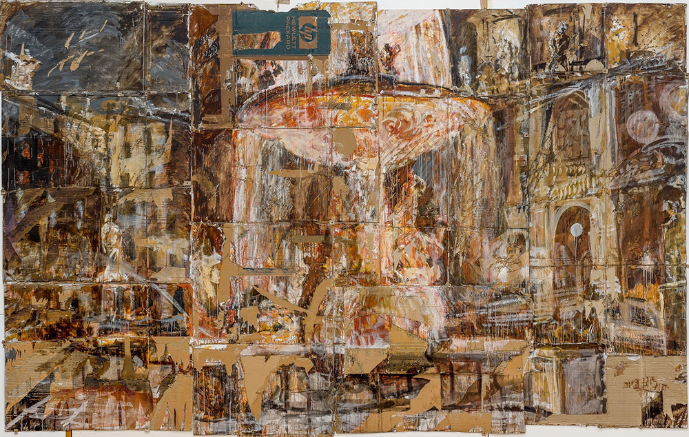 Валерий Кошляков. «Ночной фонтан в Риме». 1992
Гофрокартон, темпера, акварель, соус. ГТГ Валерий Кошляков. «Ночной фонтан в Риме». 1992
Гофрокартон, темпера, акварель, соус. ГТГ