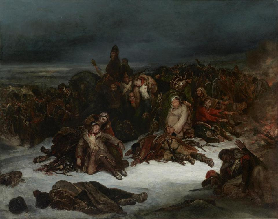 Полотно Шеффера, полное отчаяния, было создано в 1826 году — во время французской Реставрации, котор Полотно Шеффера, полное отчаяния, было создано в 1826 году — во время французской Реставрации, котор