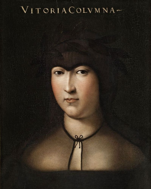 Portrait of Vittoria Colonna, Florence, Uffizi Gallery, the Giovio Series.
The Giovio Series is a se Portrait of Vittoria Colonna, Florence, Uffizi Gallery, the Giovio Series.
The Giovio Series is a se