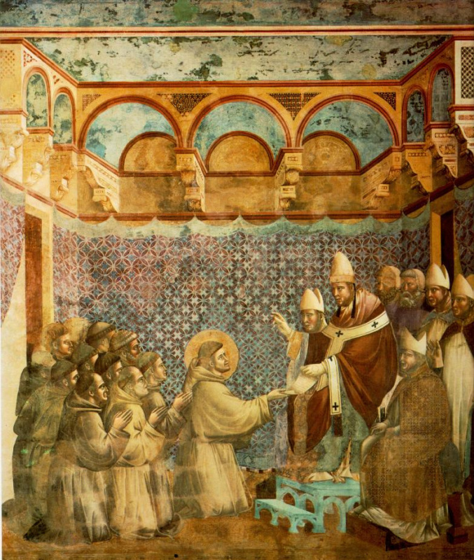 Фрагменты росписи Нижней церкви базилики Святого Франциска в Ассиз