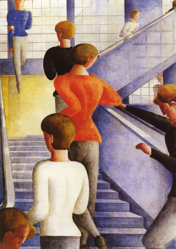 Oskar Schlemmer. Bauhaus Stairway, 1932. MoMA, New York.