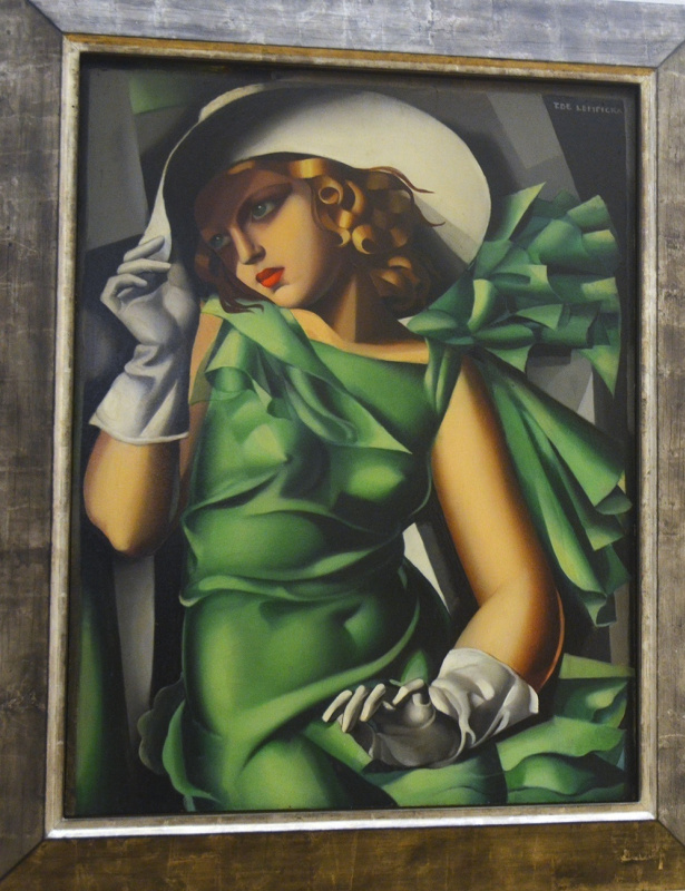 «Девушка в зеленом» (1930) и «Портрет мужчины» (1928) (а в последующем — мужа, Тадеуша Лемпицкого) « «Девушка в зеленом» (1930) и «Портрет мужчины» (1928) (а в последующем — мужа, Тадеуша Лемпицкого) «