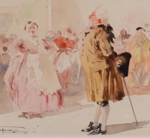 «Персонажи в костюмах» Аурелио Краффонара (Aurelio Craffonara, 1875−1945) предлагались к продаже за «Персонажи в костюмах» Аурелио Краффонара (Aurelio Craffonara, 1875−1945) предлагались к продаже за