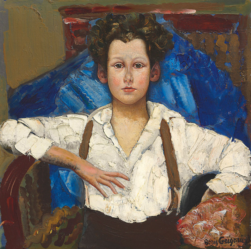 Борис Григорьев. «Портрет мальчика». 1930-е гг. Здесь и далее — иллюстрации Christie’s Борис Григорьев. «Портрет мальчика». 1930-е гг. Здесь и далее — иллюстрации Christie’s