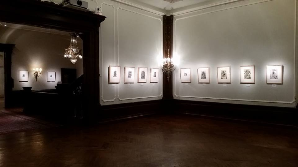 Экспозиция выставки «Офорты» Олега Денисенко. Фото: The Ukrainian Institute of America Экспозиция выставки «Офорты» Олега Денисенко. Фото: The Ukrainian Institute of America