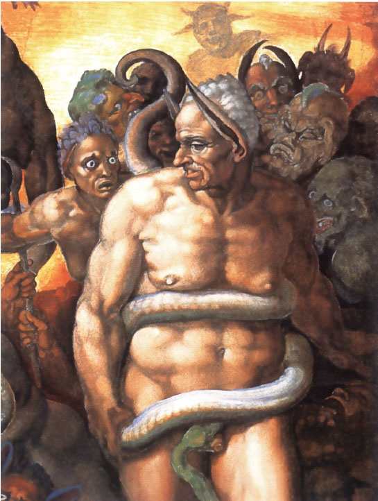 While making frescoes in the Sistine Chapel, Michelangelo did not provide much clothes to his charac While making frescoes in the Sistine Chapel, Michelangelo did not provide much clothes to his charac