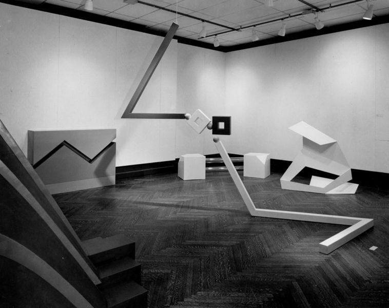 An installation at the "Primary Structures: Younger American and British Sculptors" exhibition, 1966 An installation at the "Primary Structures: Younger American and British Sculptors" exhibition, 1966