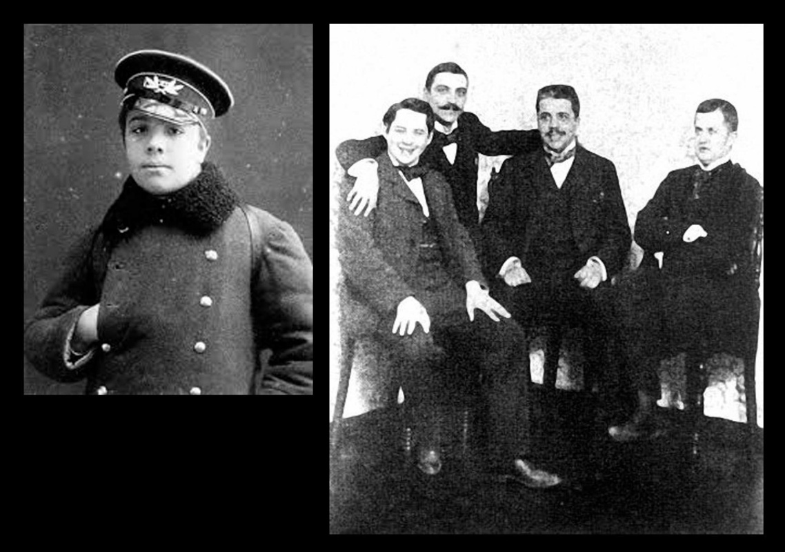 1. Sergei Diaghilev in his youth. 2. Co-founders of the art journal "Mir Iskusstva": Konstantin Somo