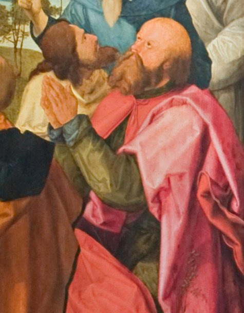 Альбрехт Дюрер, фрагмент алтаря Геллера (молящийся апостол), 1509. Исторический музей, Франкфурт-на- Альбрехт Дюрер, фрагмент алтаря Геллера (молящийся апостол), 1509. Исторический музей, Франкфурт-на-