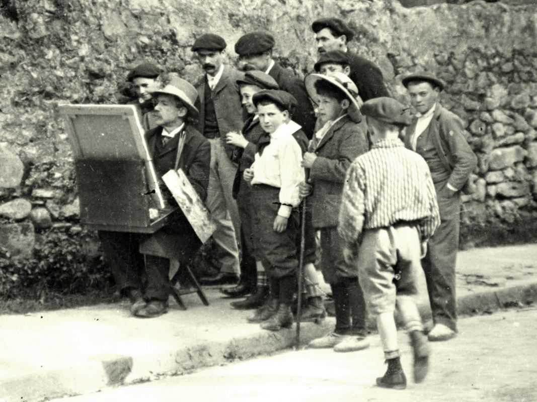 Darío de Regoyos in the open air, 1905. Photo: www.tuttartpitturasculturapoesiamusica.com Darío de Regoyos in the open air, 1905. Photo: www.tuttartpitturasculturapoesiamusica.com