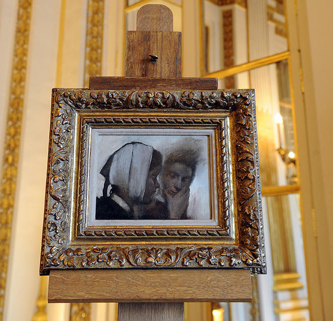 Осенью 2010 года аукционный дом Sotheby’s был вынужден снять полотно «Blanchisseuses souffrant des d Осенью 2010 года аукционный дом Sotheby’s был вынужден снять полотно «Blanchisseuses souffrant des d