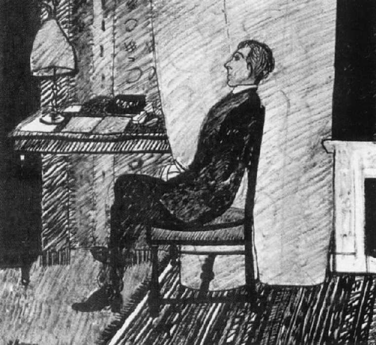 Петр Митурич. «Портрет поэта Осипа Мандельштама». 1915 Петр Митурич. «Портрет поэта Осипа Мандельштама». 1915