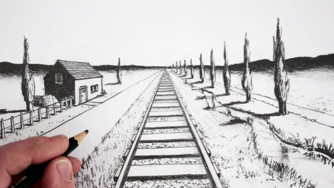 One point perspective in art One point perspective in art
