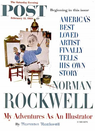 Впервые изображение было напечатано на обложке издания Saturday Evening Post 13 февраля 1960 года, и Впервые изображение было напечатано на обложке издания Saturday Evening Post 13 февраля 1960 года, и