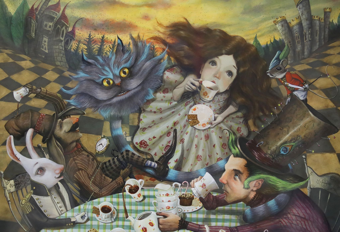 Алиса в Зазеркалье чаепитие