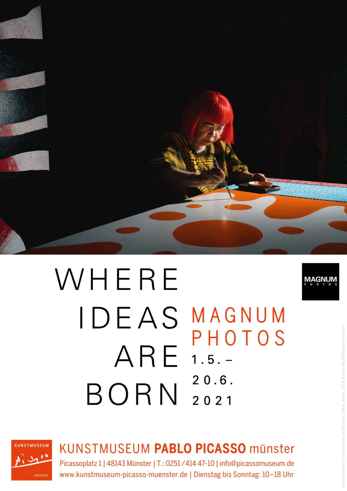 Donde nacen las ideas. Fotos de Magnum: exhibition 1 de mayo – 20 de junio,  El Museo Picasso, Malaga, Spain | Arthive