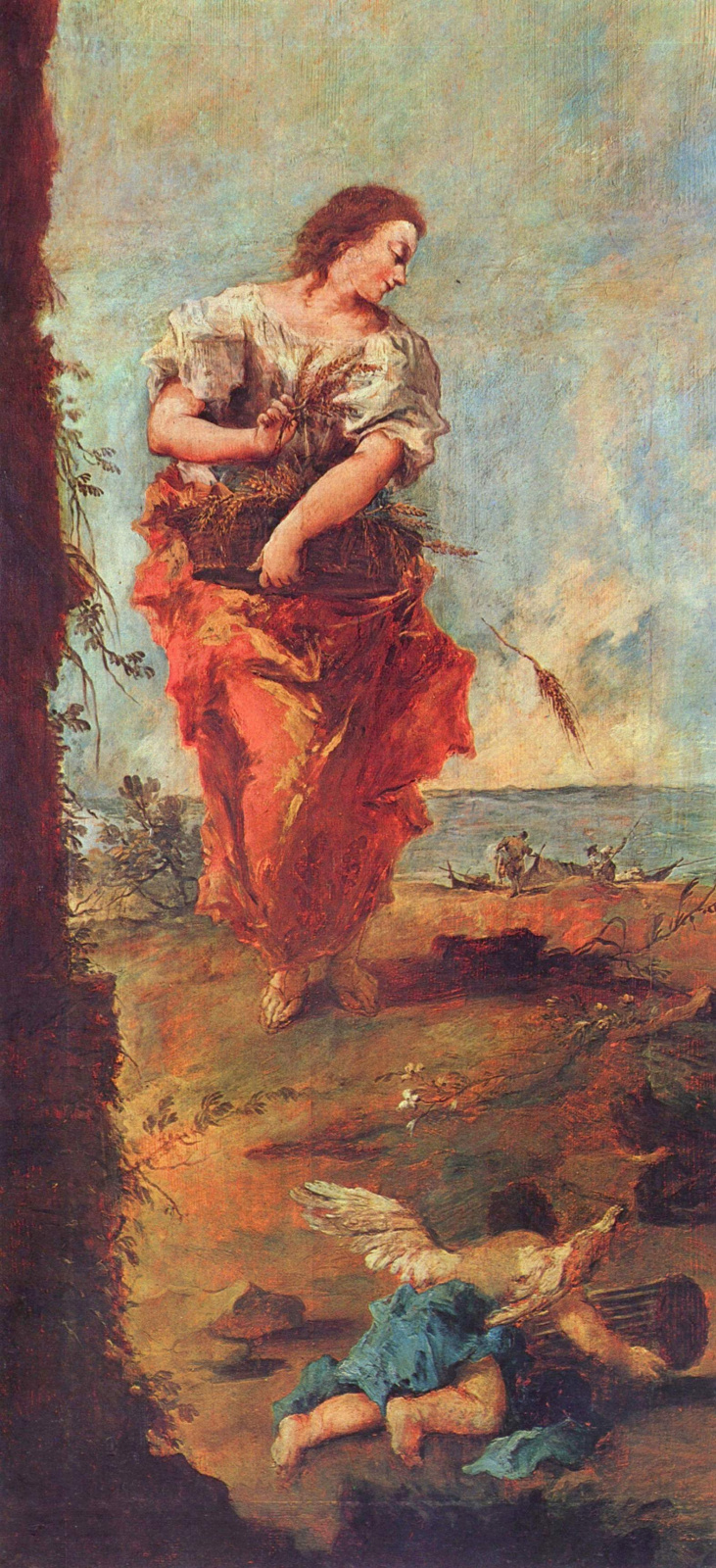 Cañamazo medio punto Mod. la figura del amor serie fragonard.