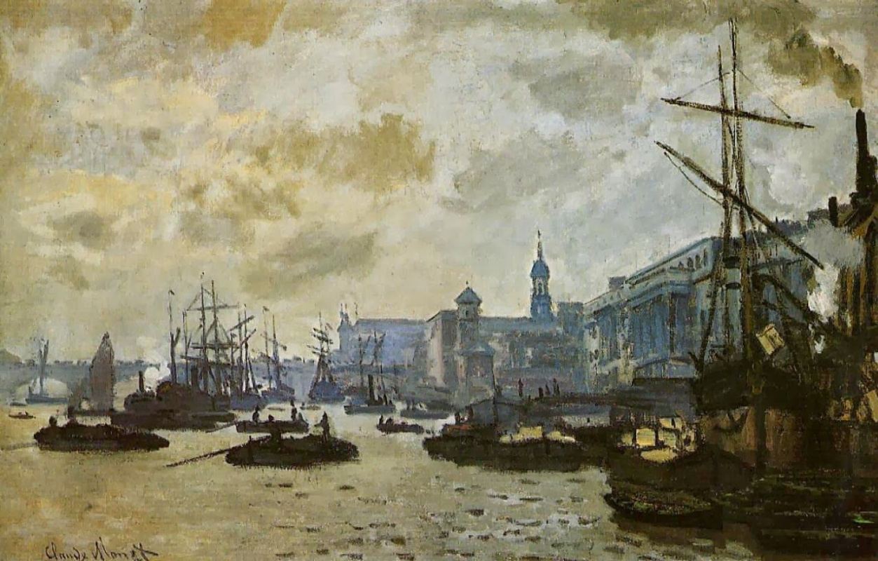 Claude Monet. The port of London