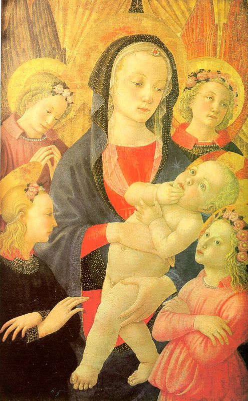 Nativitou Master-of-th Castello. The Madonna and child