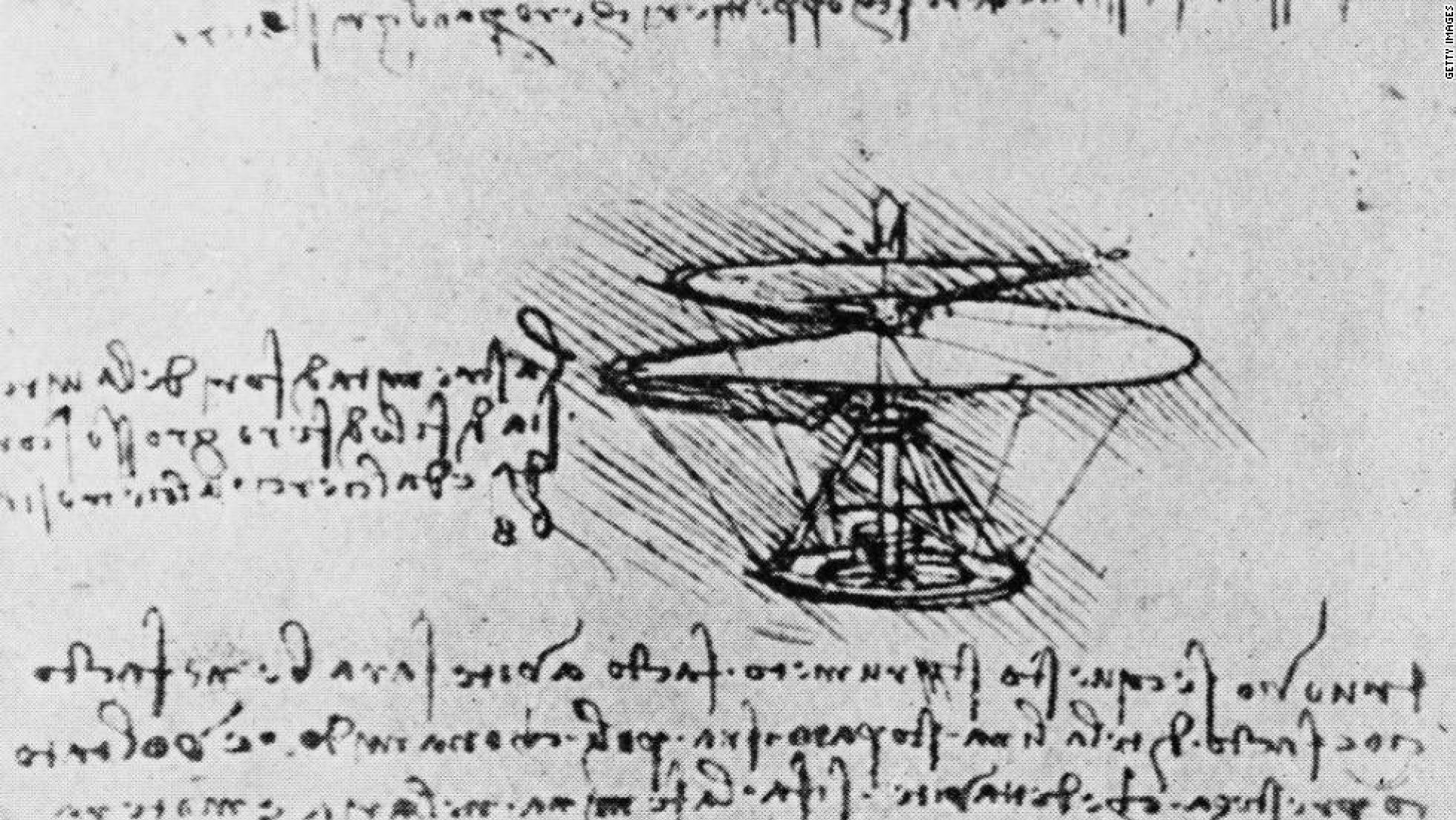 Da Vinci Helicopter Sketch Best Image