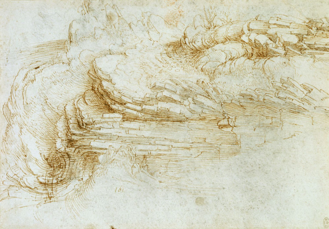 Зарисовки Леонардо да Винчи о природе