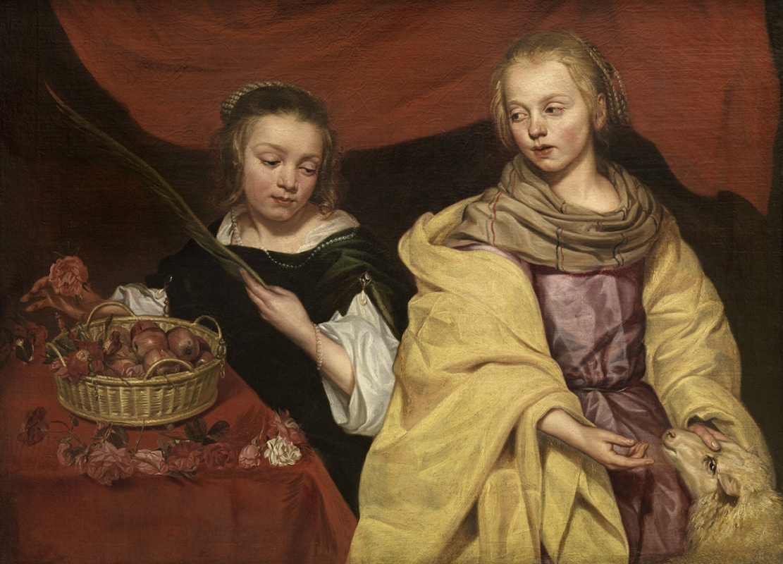 Mikaelina Votier. Saint Agnes and Saint Dorothea