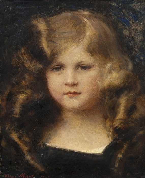 Ayim Moreau Nicolas (1850-1913). Portrait of a young girl