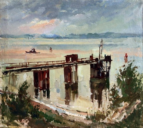 Tatyana Dready. The old piers. Volga