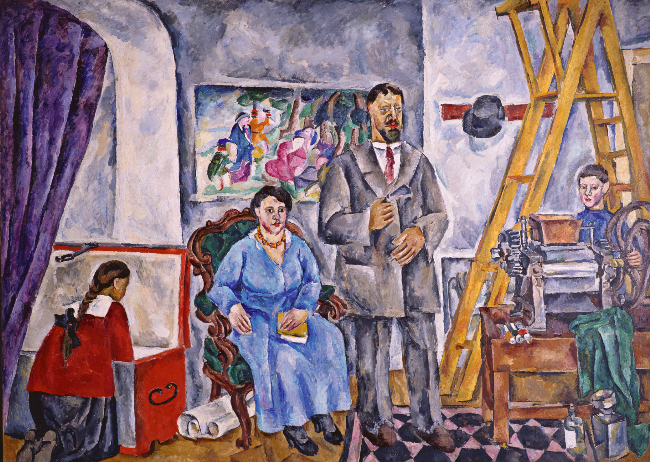 self portrait and a portrait of pyotr konchalovsky