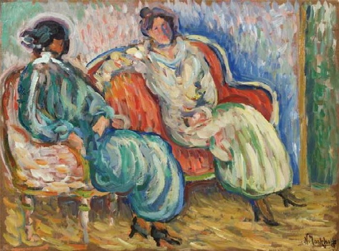 Nikolai Alexandrovich Tarkhov 1871-1930. Ladies in the parlor