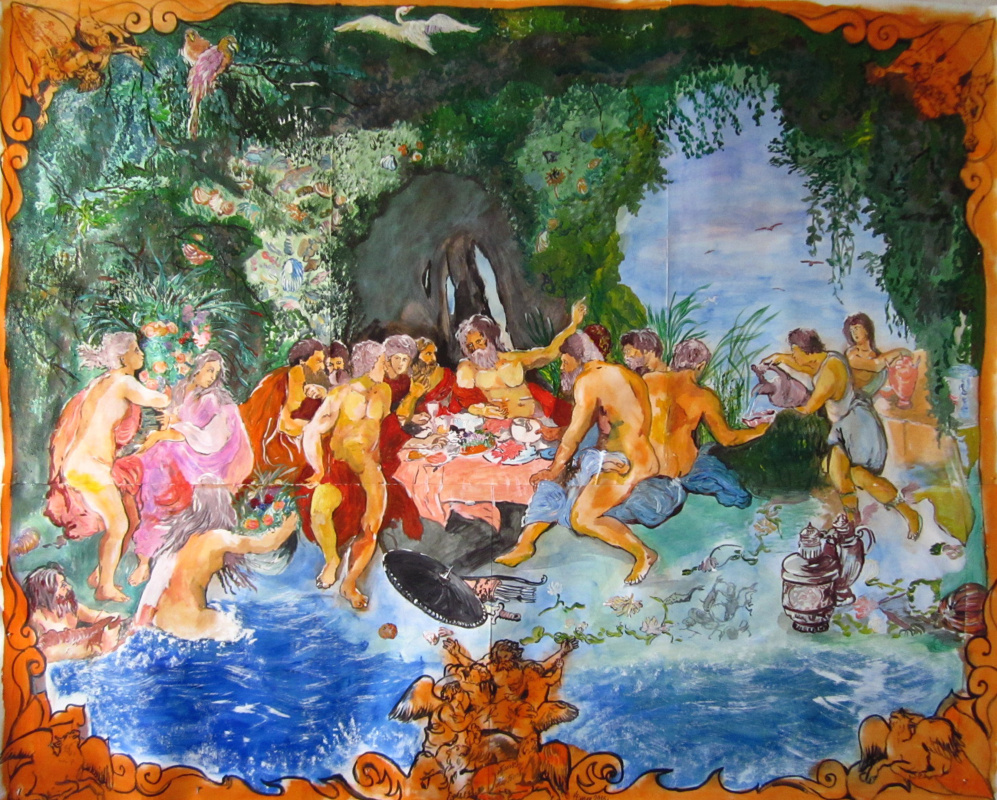 Дмитрий Юрьевич Буянов. Free interpretation of a picture p. P. Rubens ”Feast of Aheloy” or ”Feast of the Gods on Olympus”