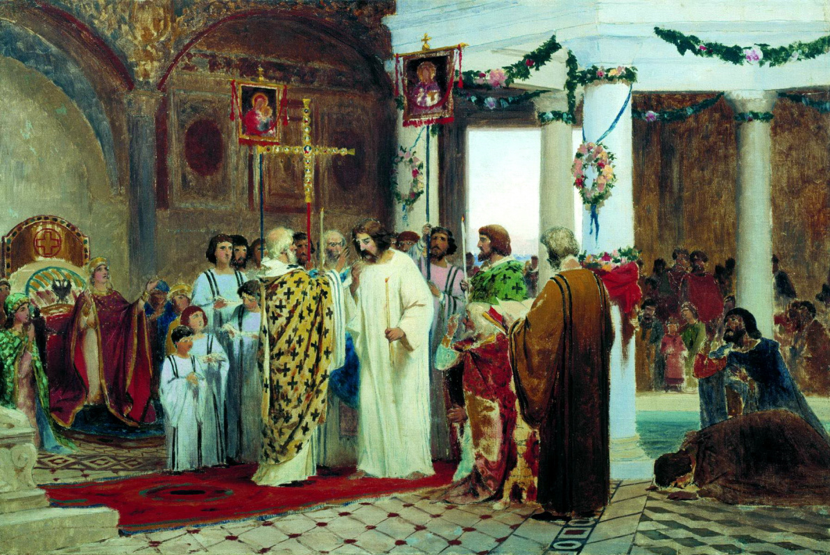 Крещение князя владимира картина