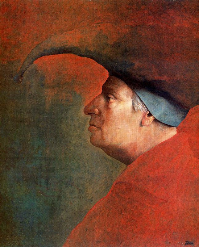 Jose Manuel Gomez. The profile of a man in red