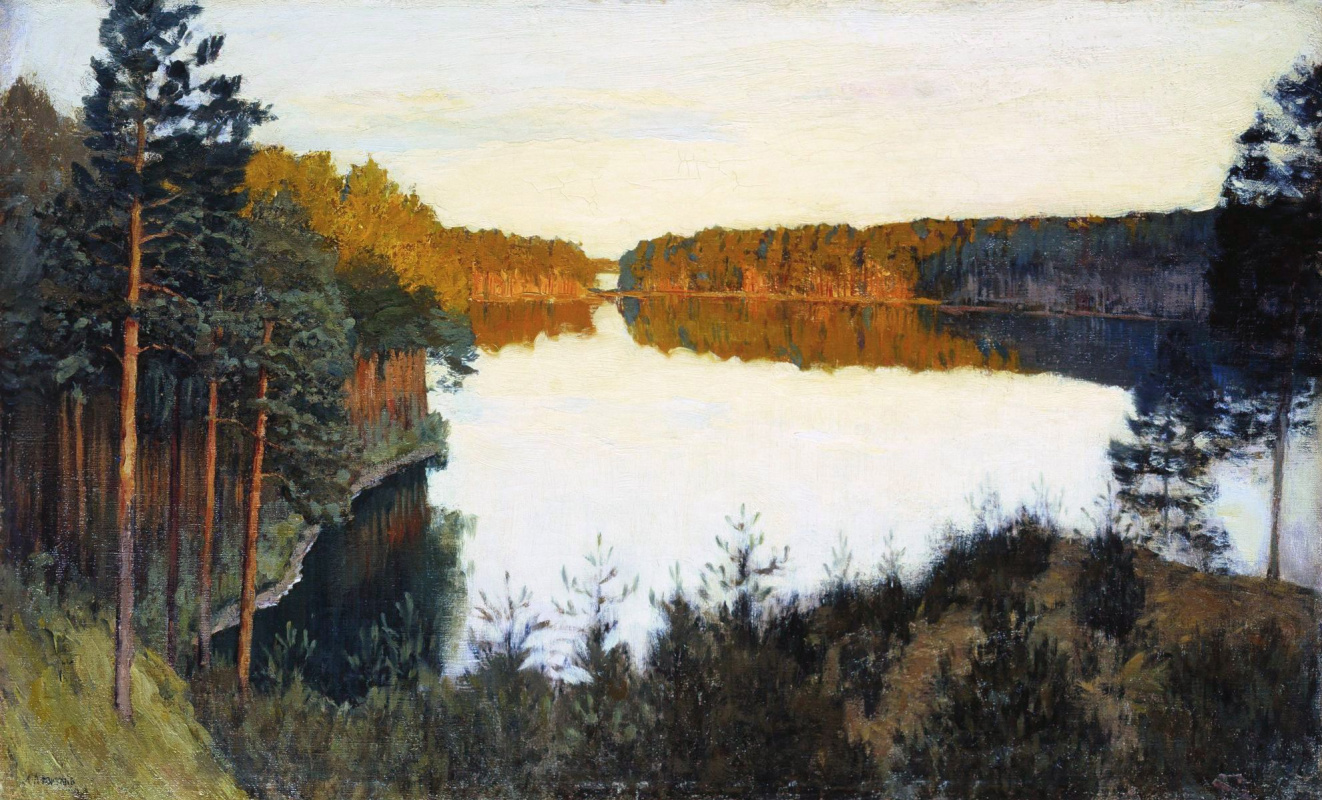 картина озеро