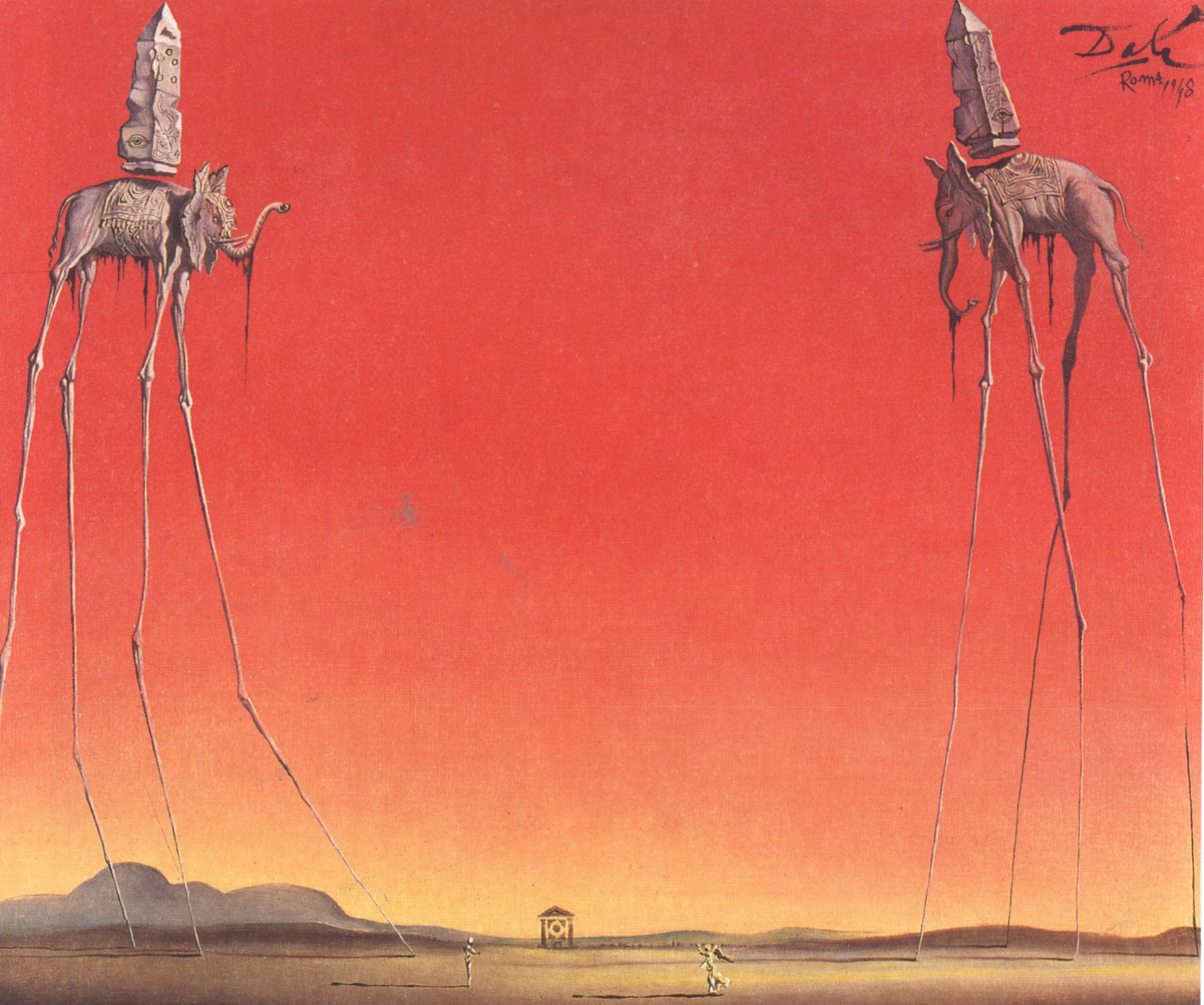 Elephants, 1948, 90×61 cm by Salvador Dali: History, Analysis & Facts |  Arthive