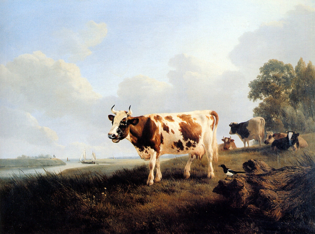 Коровы на картинах художников