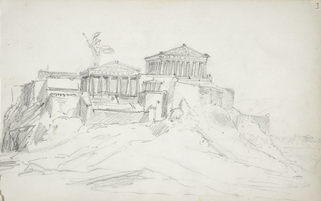 John Singer Sargent. Sketch Of The Acropolis