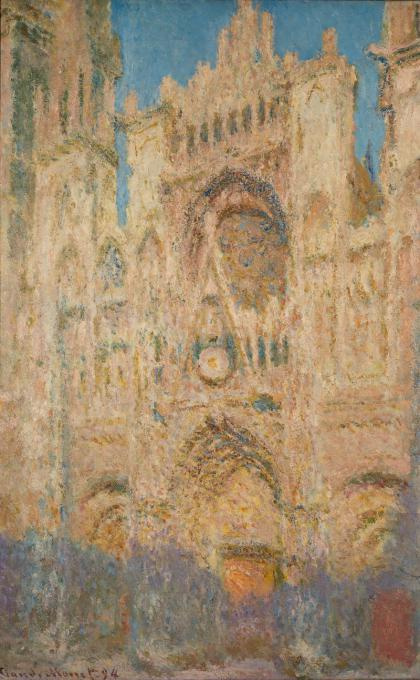 Claude Monet. Rouen Cathedral in the evening