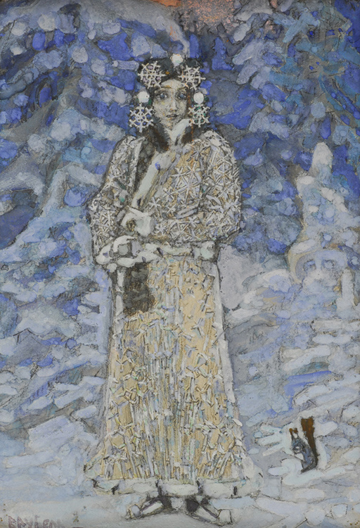 The snow maiden. Costume design for the Opera N.. Rimsky-Korsakov "The Snow Maiden"