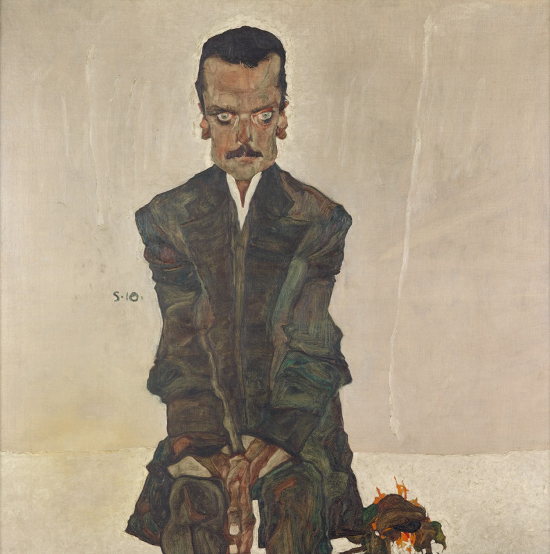 Egon Schiele. Portrait Of Edward Kosmach