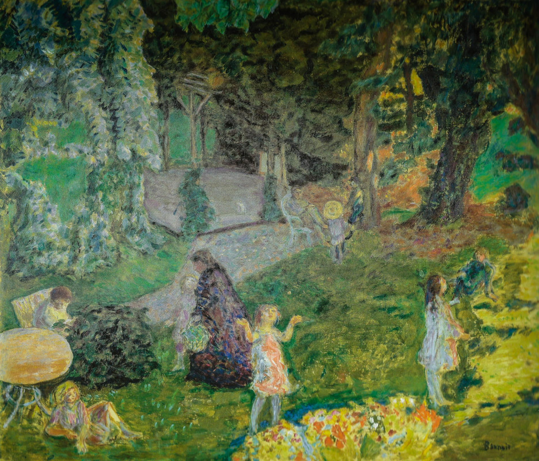 Family in the garden, 1901, 127×109 cm by Pierre Bonnard: History