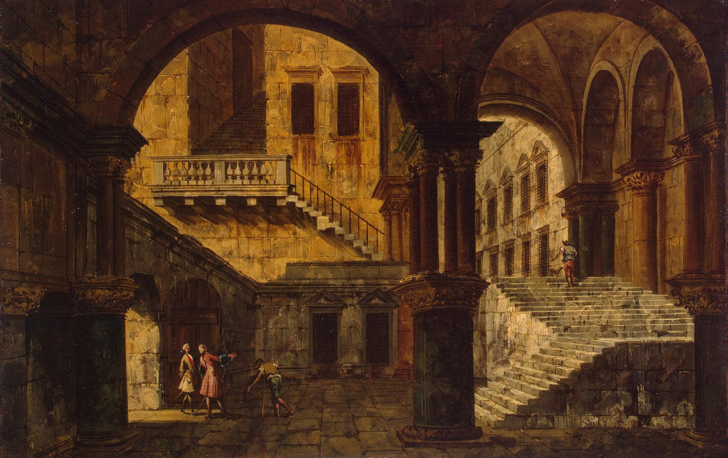 Staircase in the Palace by Michele Marieschi History Analysis