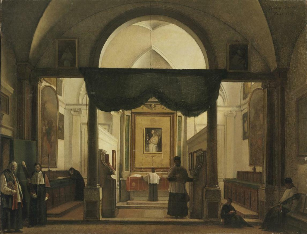 Louis Léopold Robert. Interior of the sacristy of Saint John Lateran