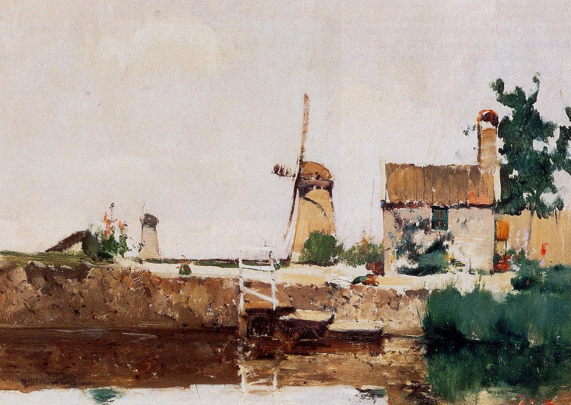 John Henry Twachtman. Windmills , Dordrecht