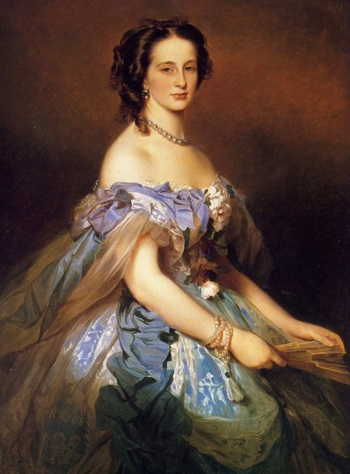 Franz Xaver Winterhalter. Portrait of Grand Duchess Alexandra Iosifovna, a Princess of Saxony and Altenburg