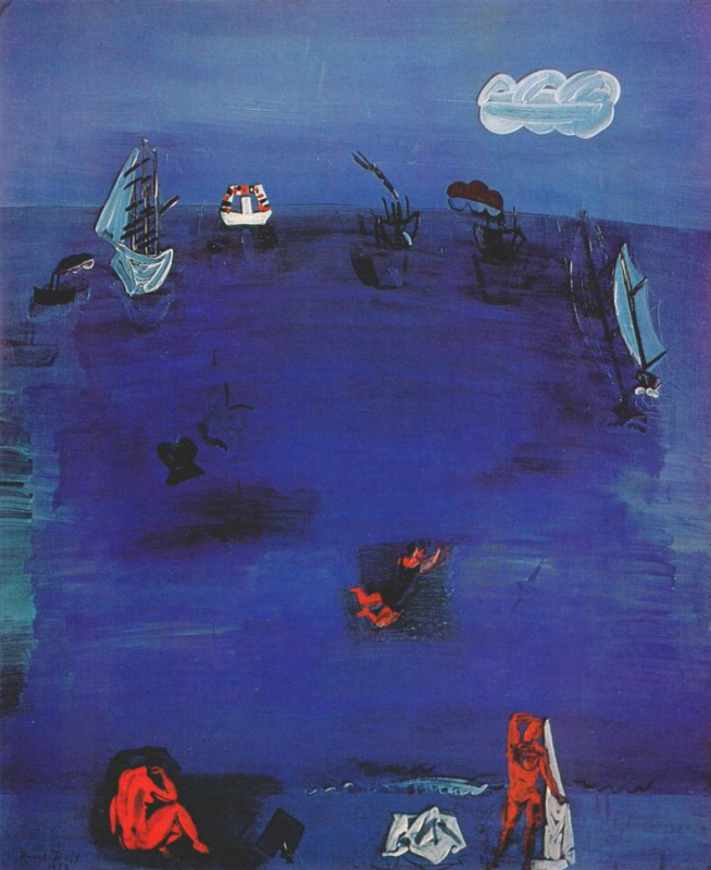 Raoul Dufy. The Mediterranean sea