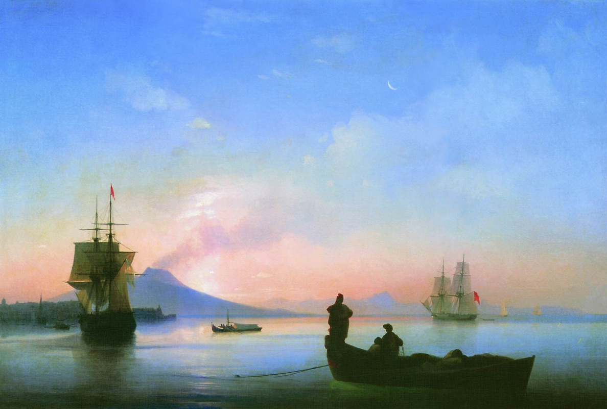 Ivan Aivazovsky. The Gulf of Naples in the morning