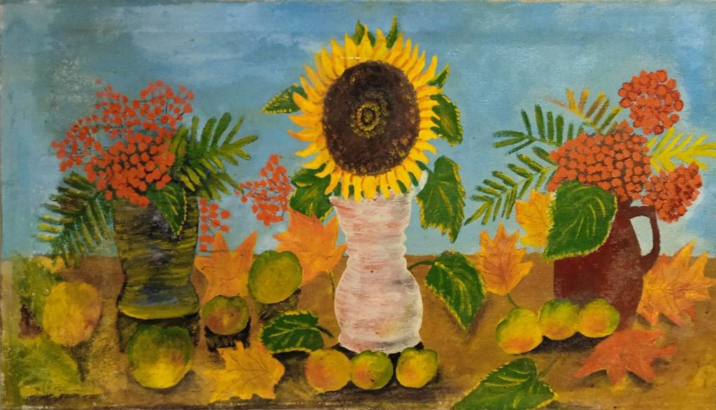 Vasily Vasilyevich Grigoryev. Still Life with Sunflower