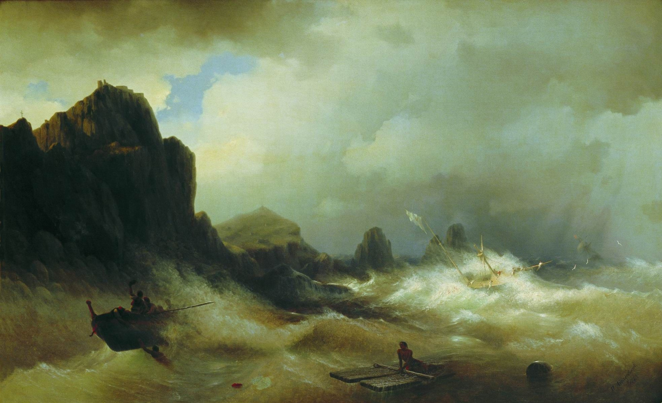 Shipwreck (1843) by Ivan Aivazovsky | Arthive